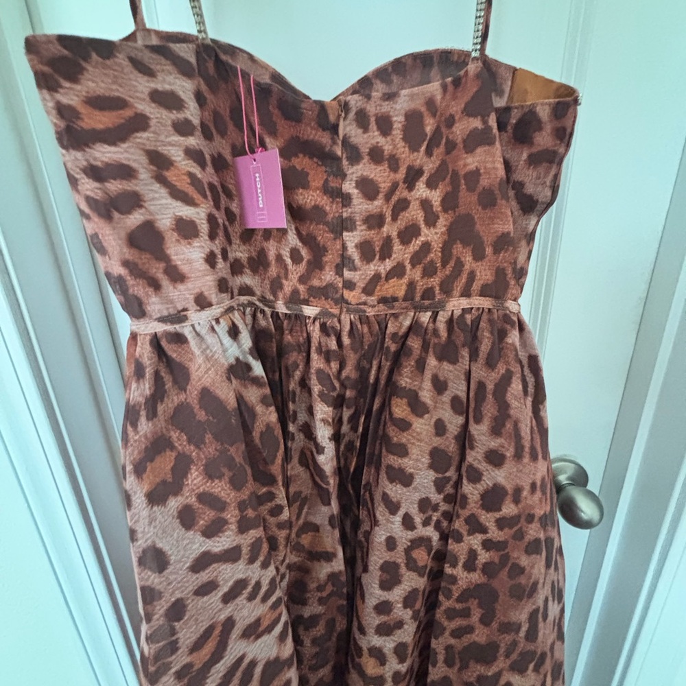 Leopard Print womens dress - Picture 5 of 7